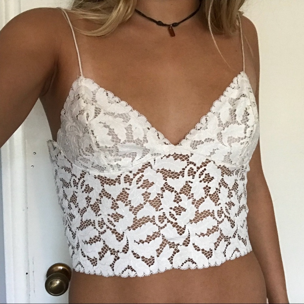 Free people lace tank top
